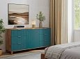 Комод Марвин 33 фрезеровка 8+11 Аквамарин