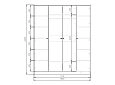 Шкаф распашной Монреаль-4