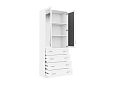 Шкаф распашной Стелла-9 Белый
