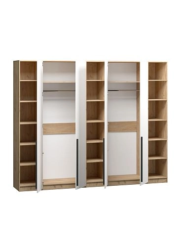 Шкаф распашной Хейсон-11 Белый Дуб Золотистый - фото 4