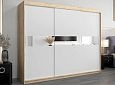 Шкаф-купе Бенито-3 Дуб Сонома/Белый