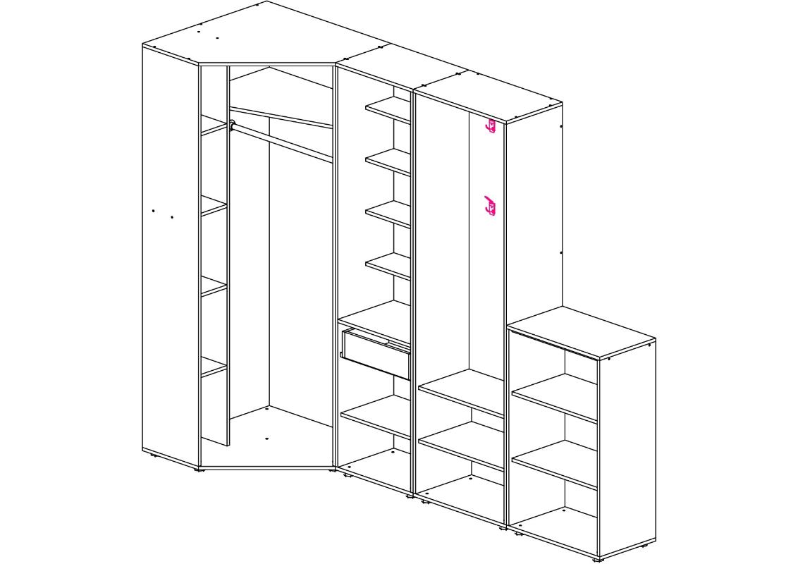 <p>Прихожая</p> Мебелинк 400-13