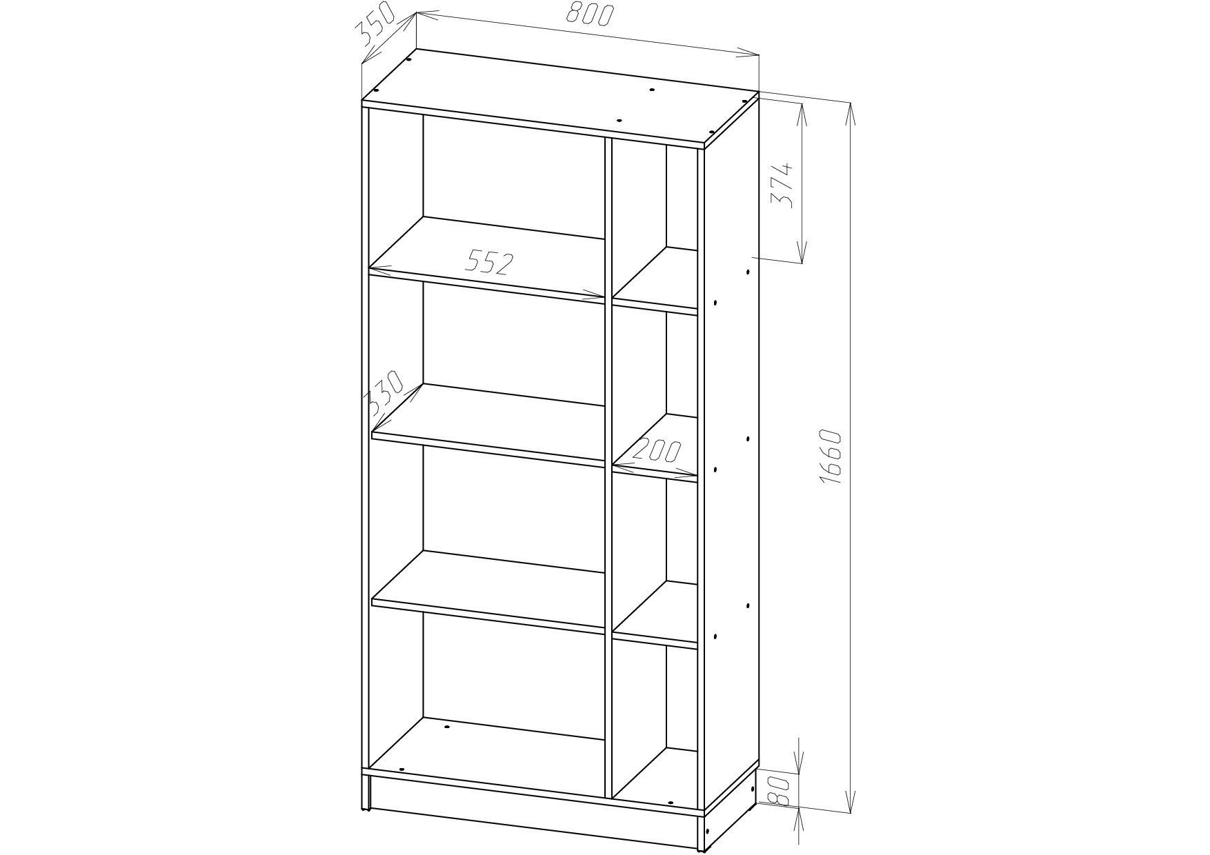 <p>Стеллаж</p> Сокол-34