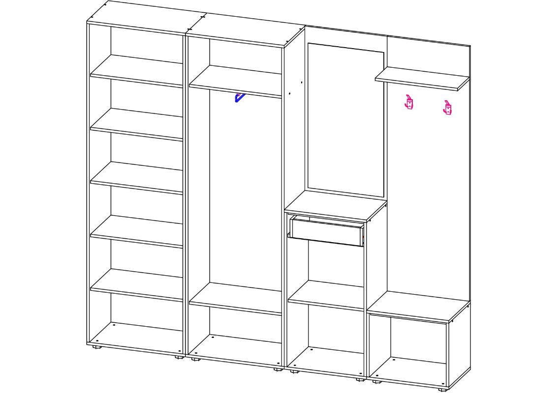 <p>Прихожая</p> Мебелинк 400-09