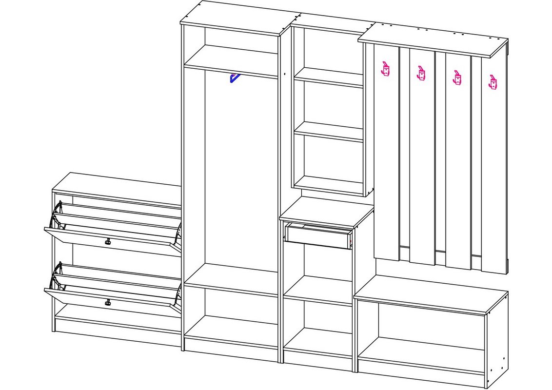 <p>Прихожая</p> Комби-2