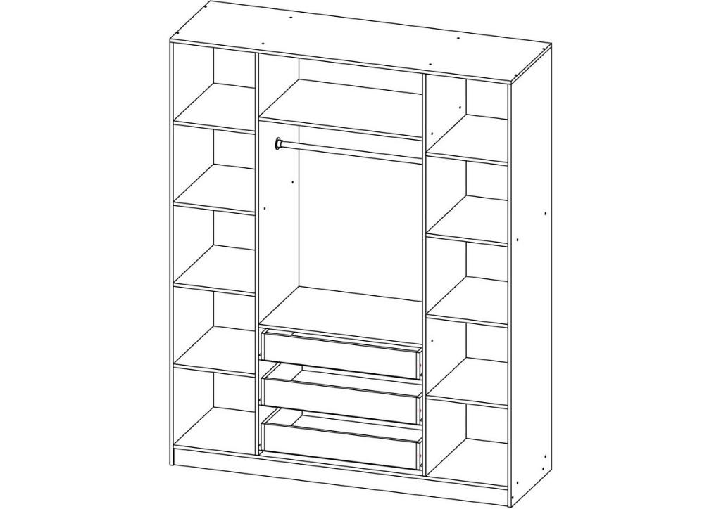 <p>Шкаф</p> распашной Зодиак 4.3