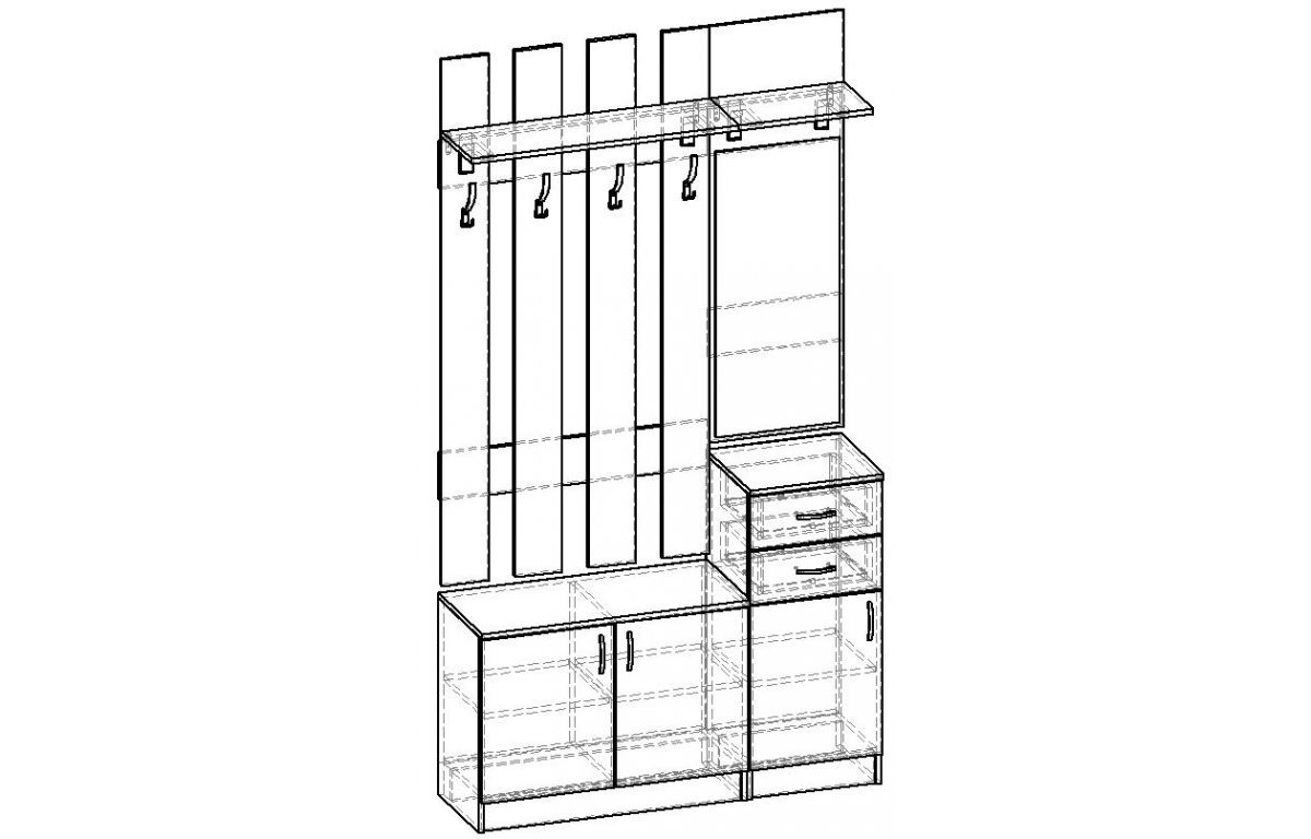 <p>Прихожая</p> Горизонт-2М