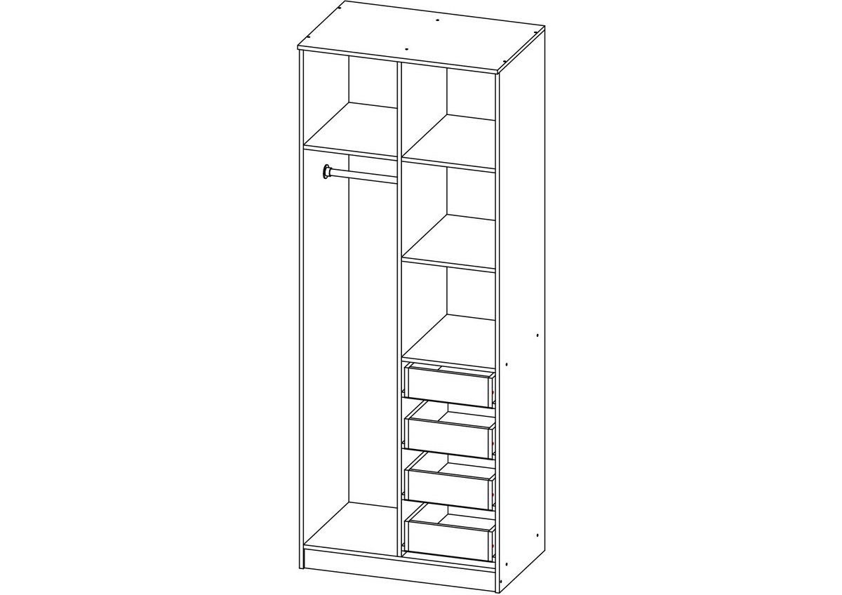 <p>Шкаф</p> распашной Стелла-8