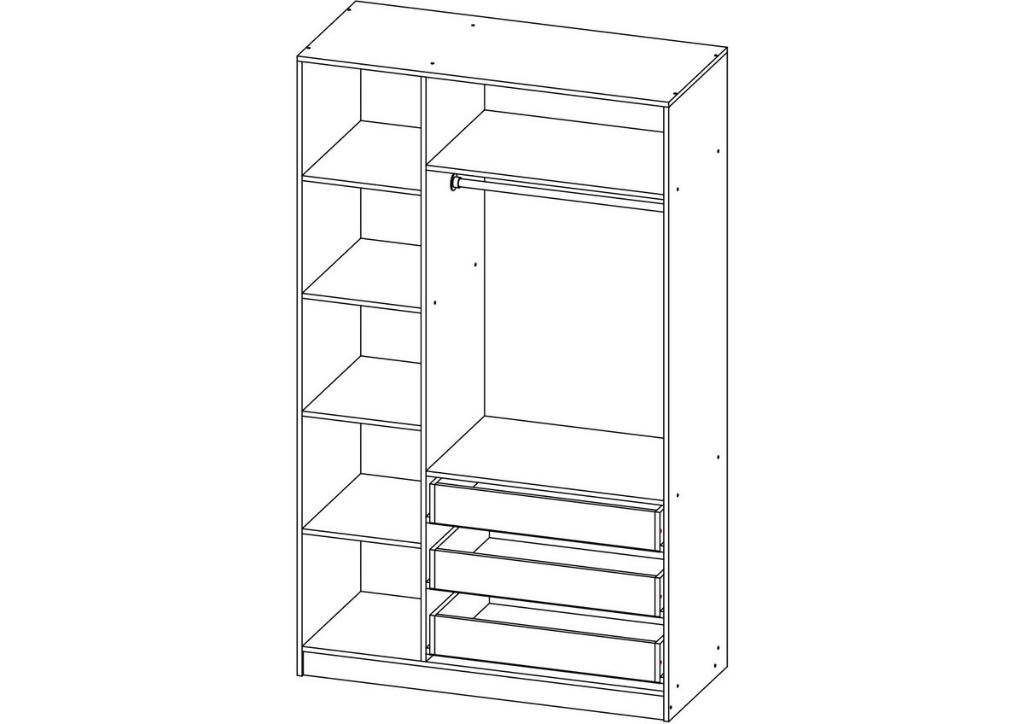 <p>Шкаф распашной</p> Зодиак 3.3