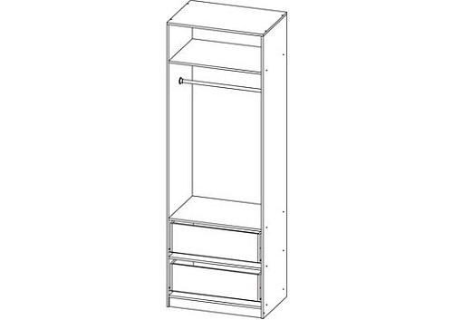 Шкаф распашной Карлос-032 Белый