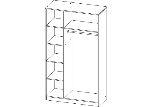 Шкаф распашной Стелла-4