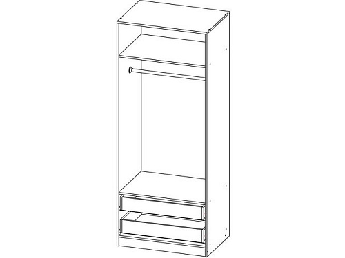 Шкаф распашной Жалюзи ДР-3
