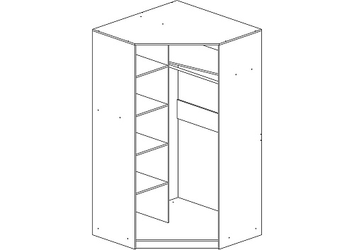 Шкаф угловой Оскар-15