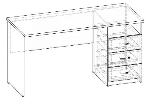Письменный стол Лидер-3 1400 СП.005.1400-01