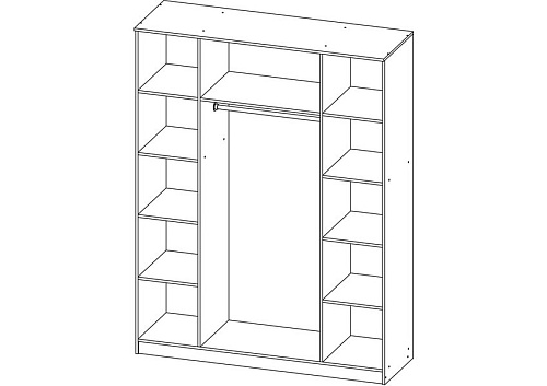 Шкаф распашной Стелла-21