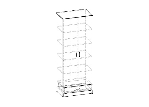 Шкаф распашной Рио-2.2