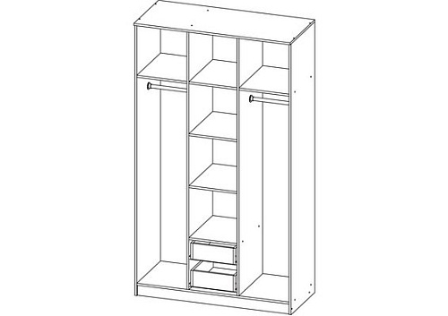 Шкаф распашной Стелла-6