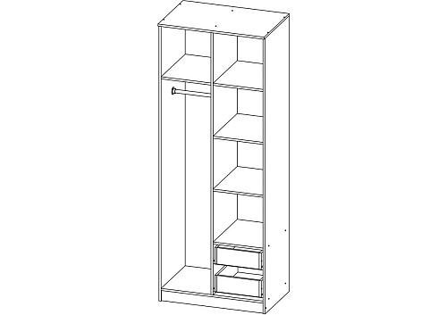 Шкаф распашной Стелла-7