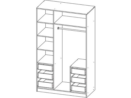 Шкаф распашной Жалюзи ТР-7