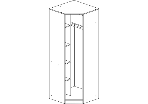 Шкаф угловой Оскар-4
