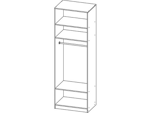 Шкаф распашной Жалюзи ДР-15