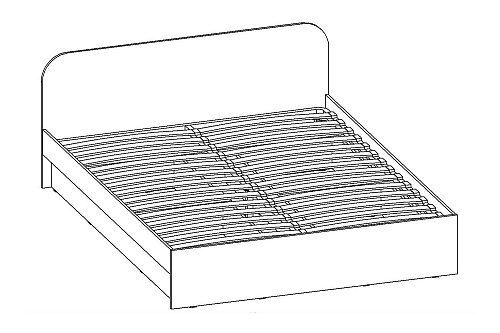 Кровать Полина, ширина-80