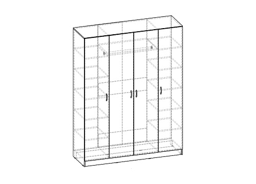 Шкаф распашной Рио-4.1