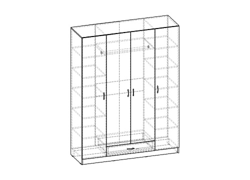 Шкаф распашной Рио-4.6
