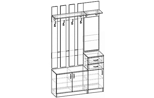 Прихожая Горизонт-2М