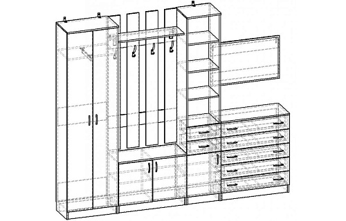 Прихожая Горизонт-7М