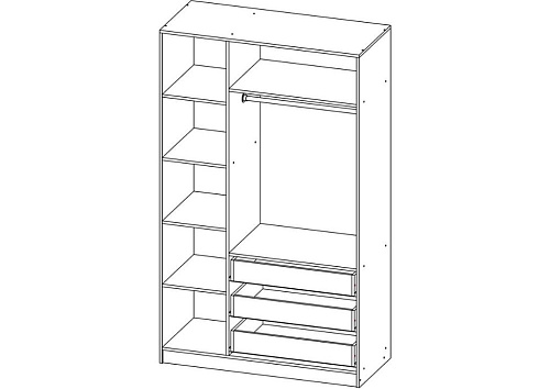 Шкаф распашной Зодиак 3.3
