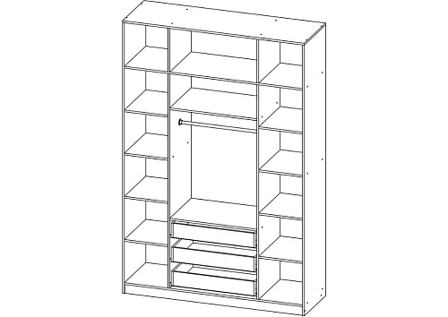 Шкаф распашной Зодиак 4.3+А